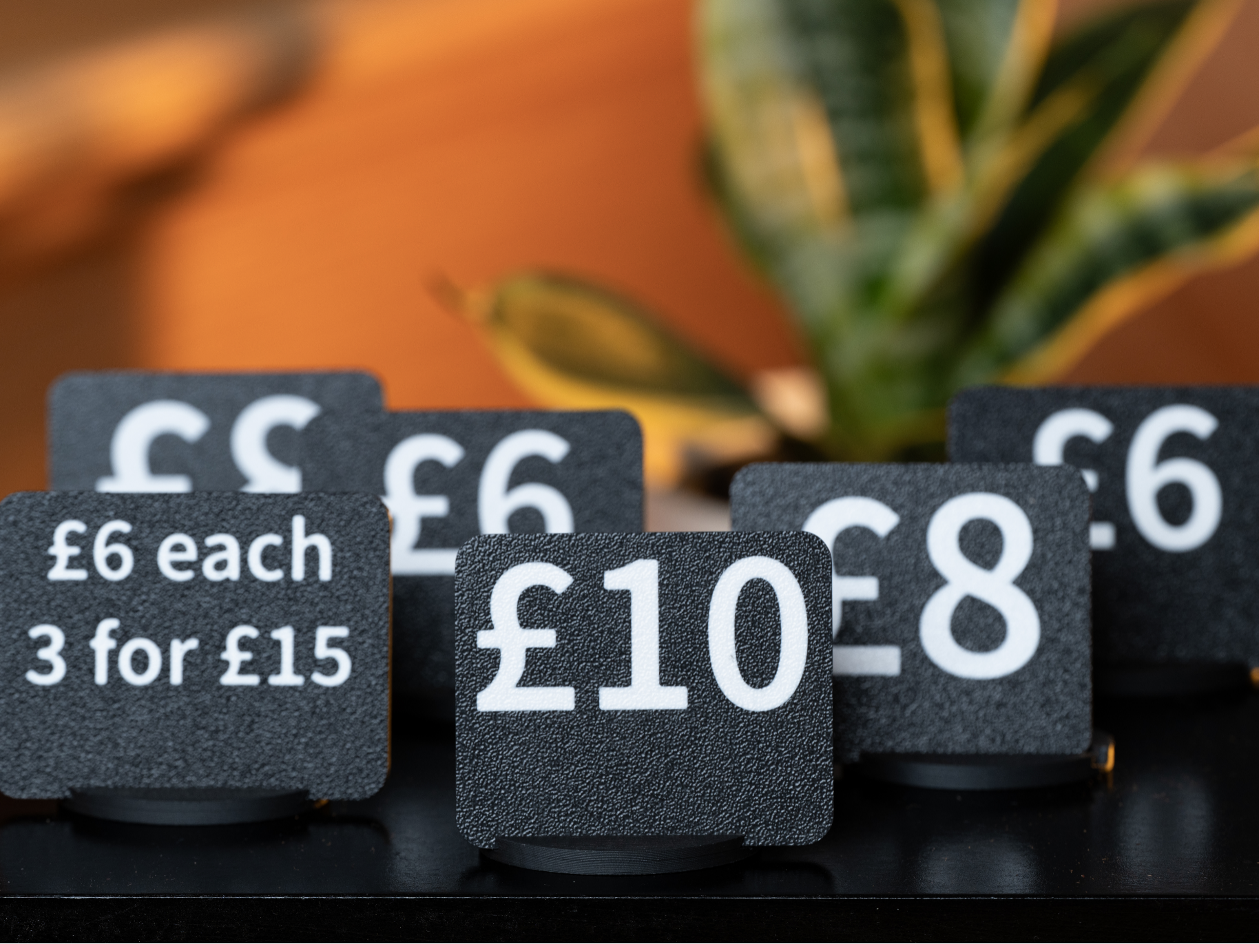 Price signs and Holder for Craft Fair stall