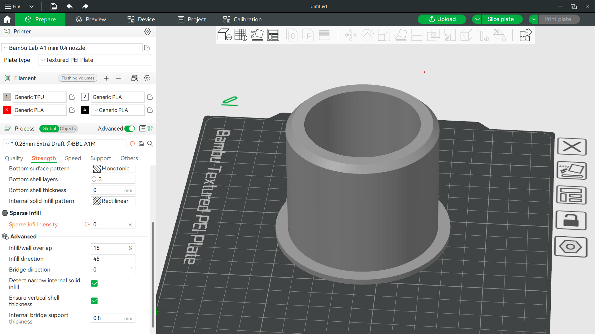 SUNLU filament spool adapter for AMS Lite (A1 Mini AMS)