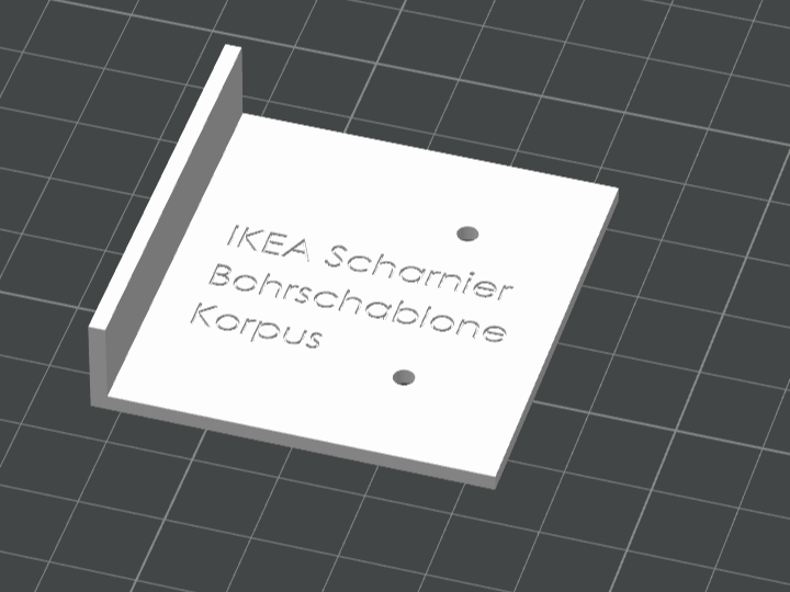 Ikea Scharnier Bohrschablone