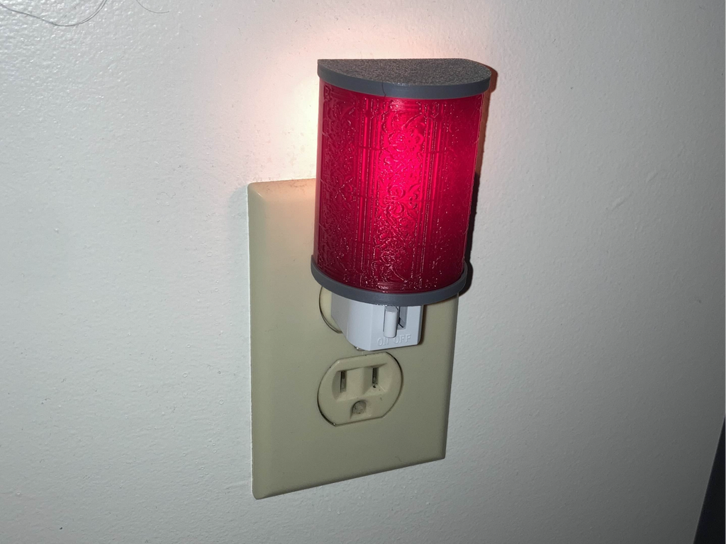 Engraved night light lampshade (fits generic)