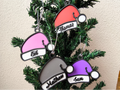 Santa hat Christmas tree ornament