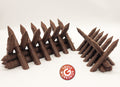 Medieval Palisade Spiked Barrier - No Supports