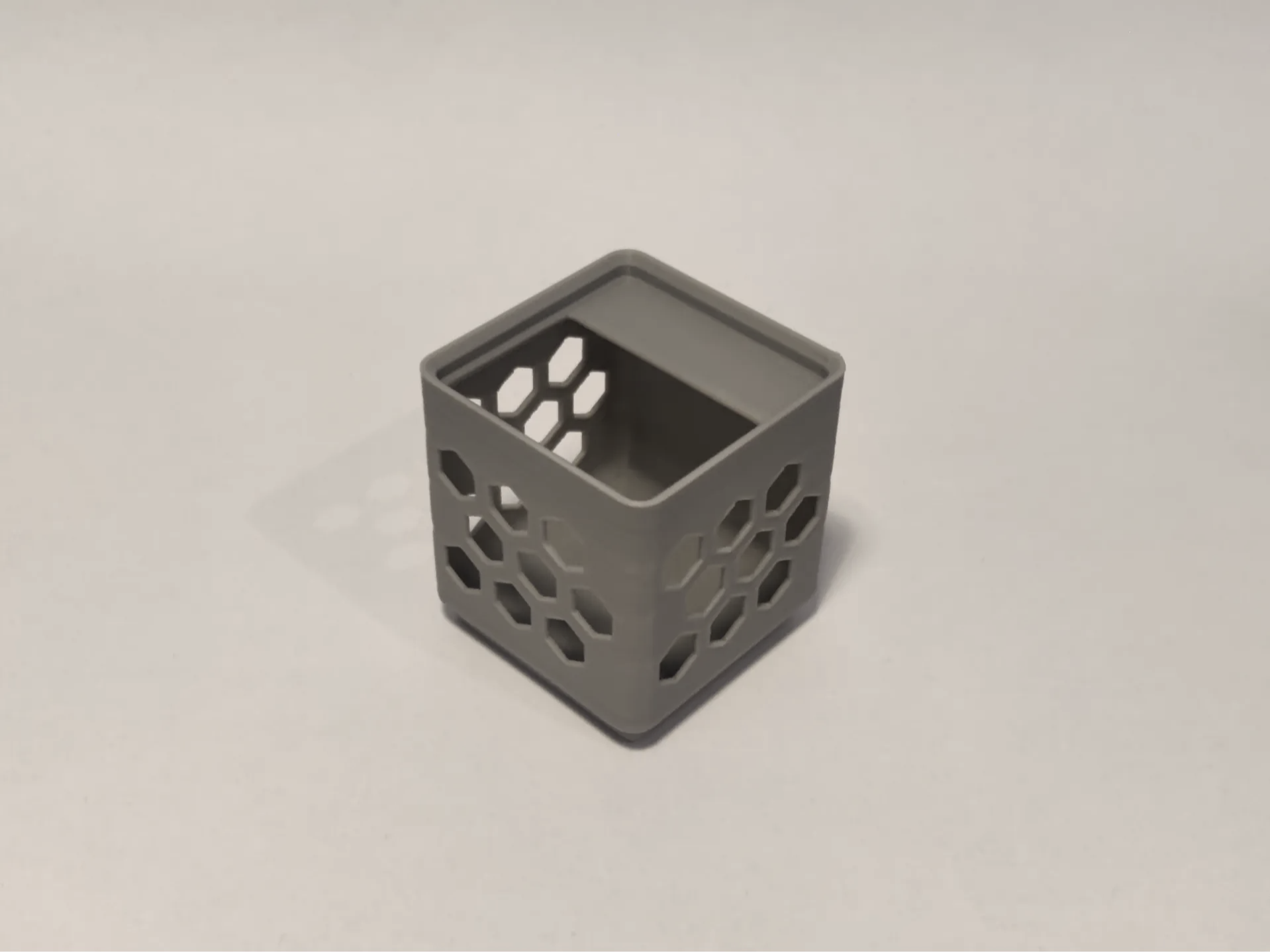 Gridfinity Bin 1x1 - Hex Wall