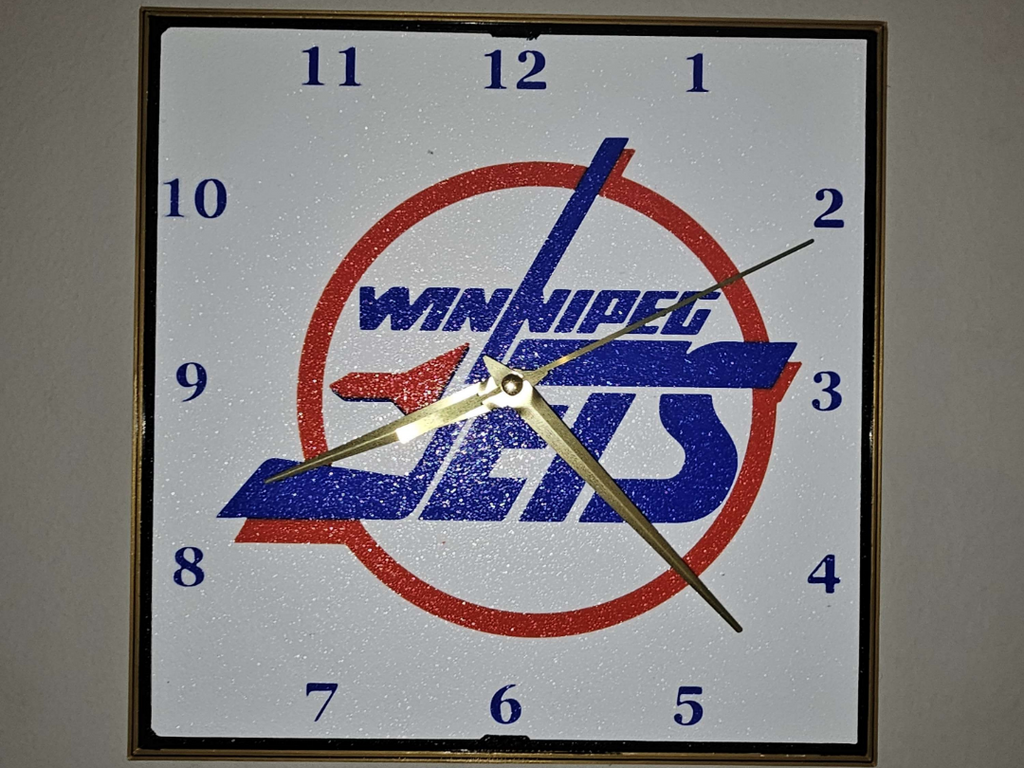 Winnipeg Jets Clock Face