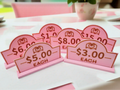 Cute Price Tag Signs Display