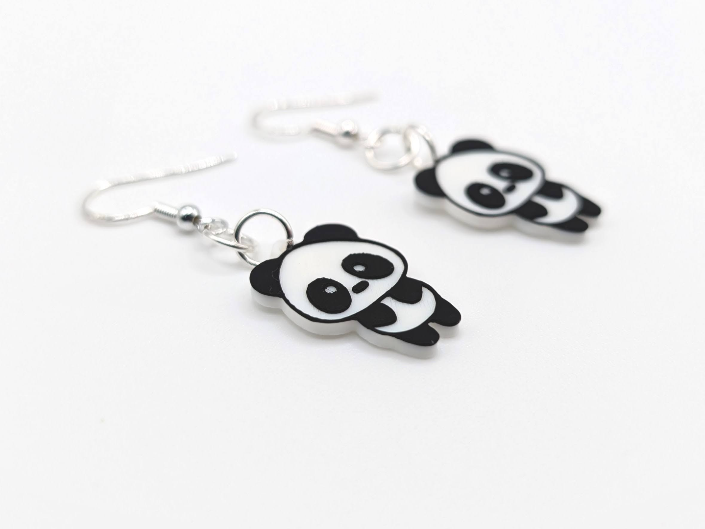 Cute Tiny Panda Earrings - Panda 5 by Amanda Roos