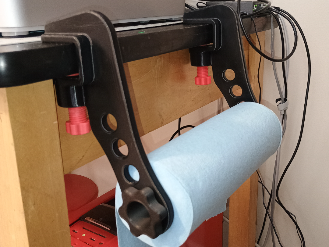 Paper Towel Holder Clamp Remix