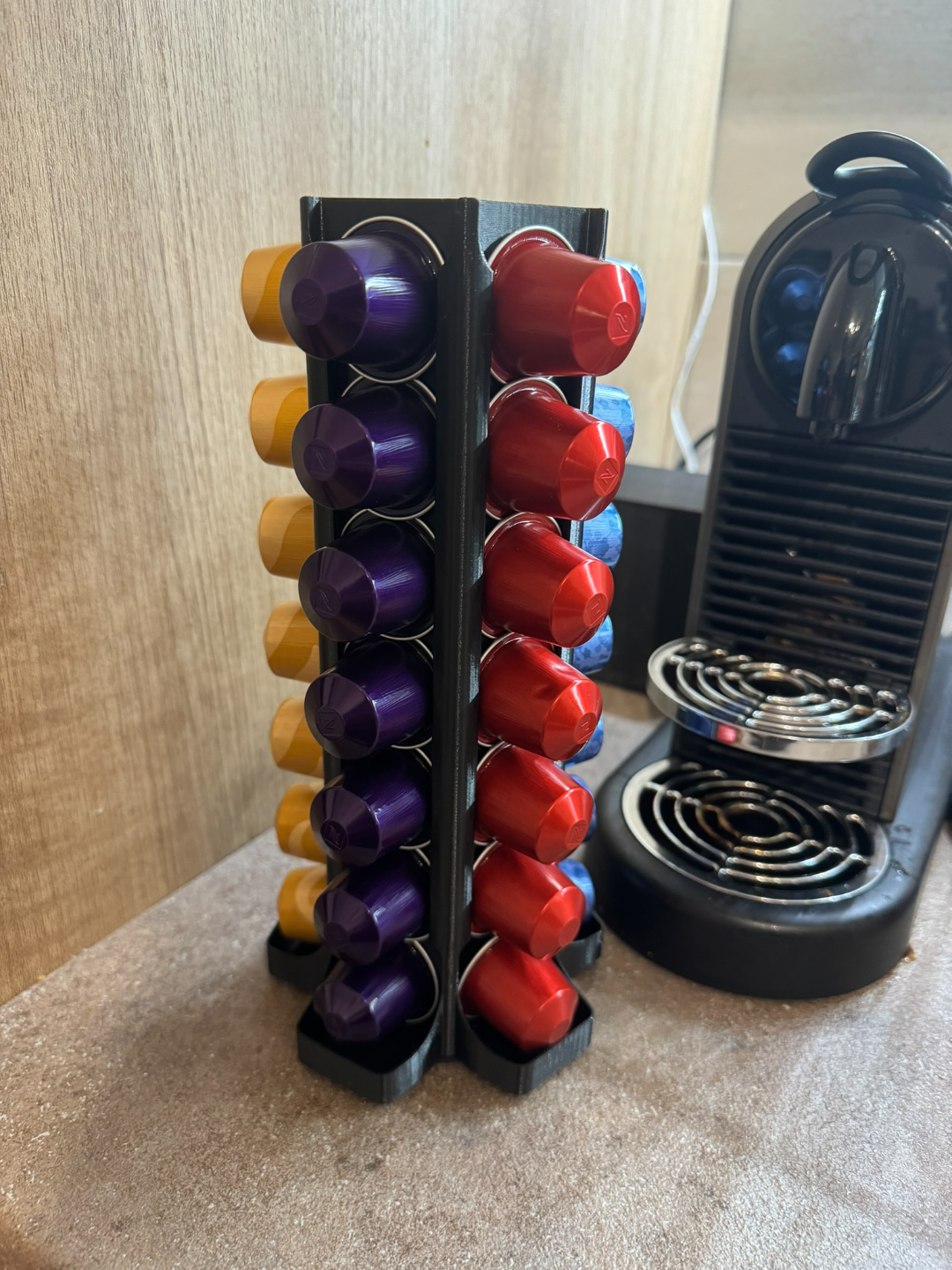 Nespresso capsule tower holder