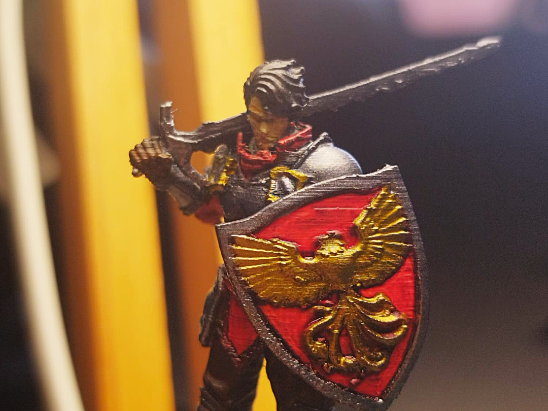 DnD Human Male Fighter Miniature 32mm Phoenix