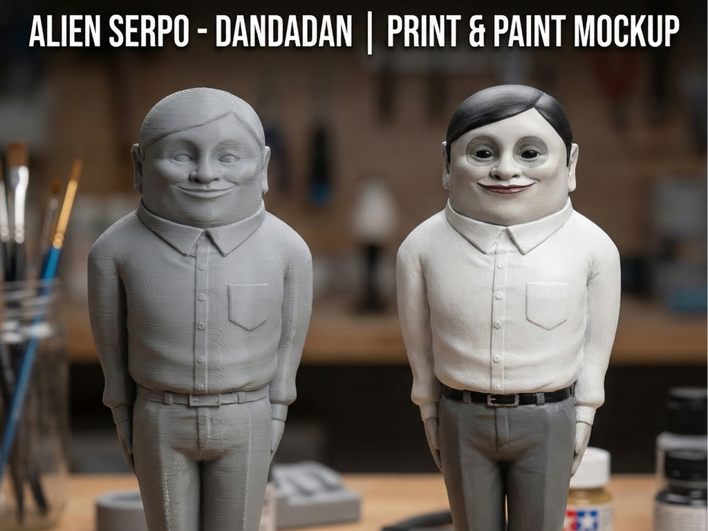 Alien Serpo DanDaDan - Hand-painted