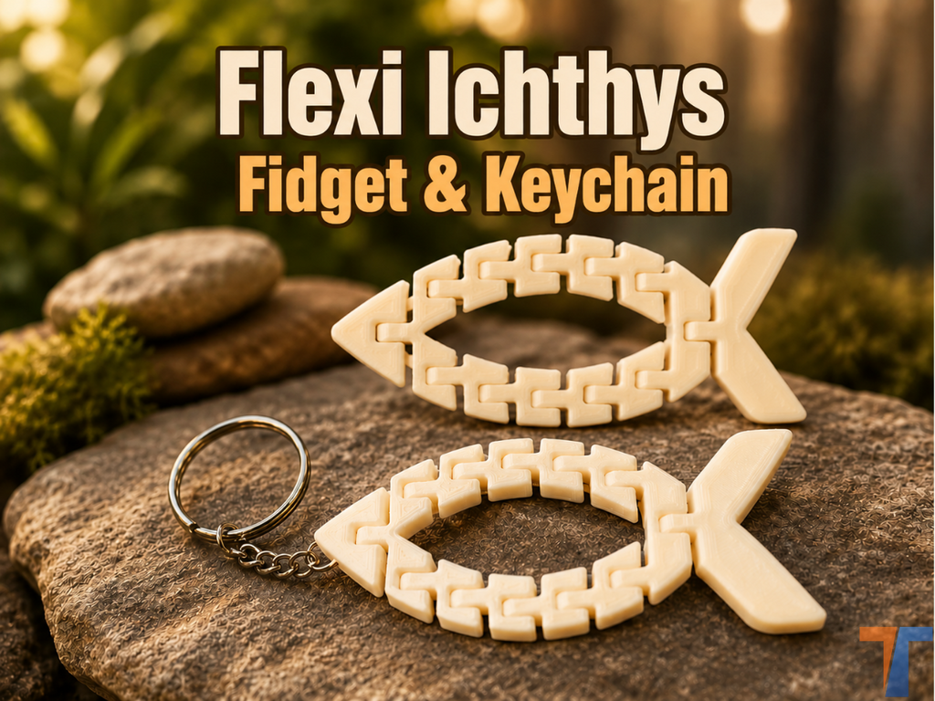 Flexi Ichthys Fidget and Keychain