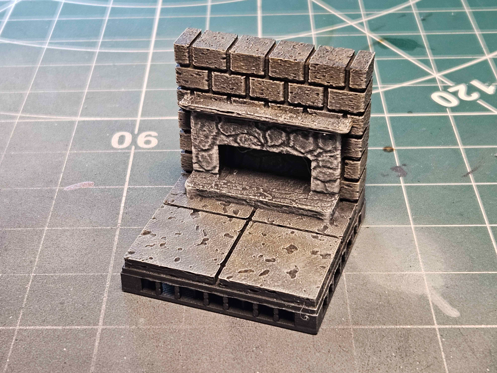 OpenForge Cut Stone Fireplace