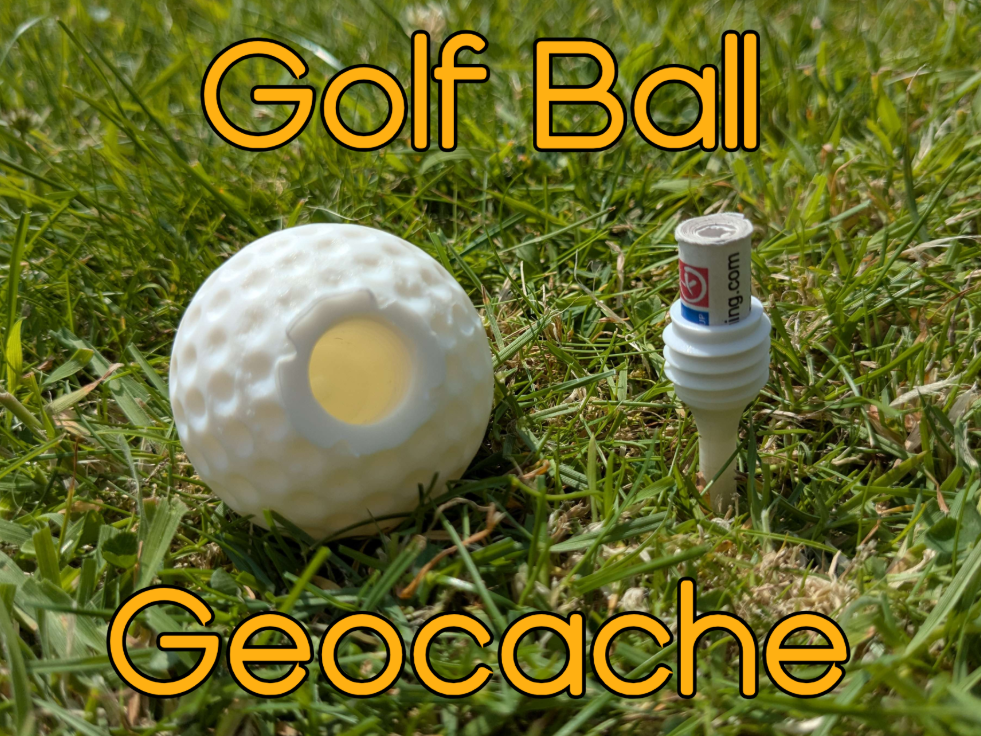 Golf Ball Geocache Container