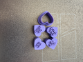Conversation hearts polymer clay cutter and stamps