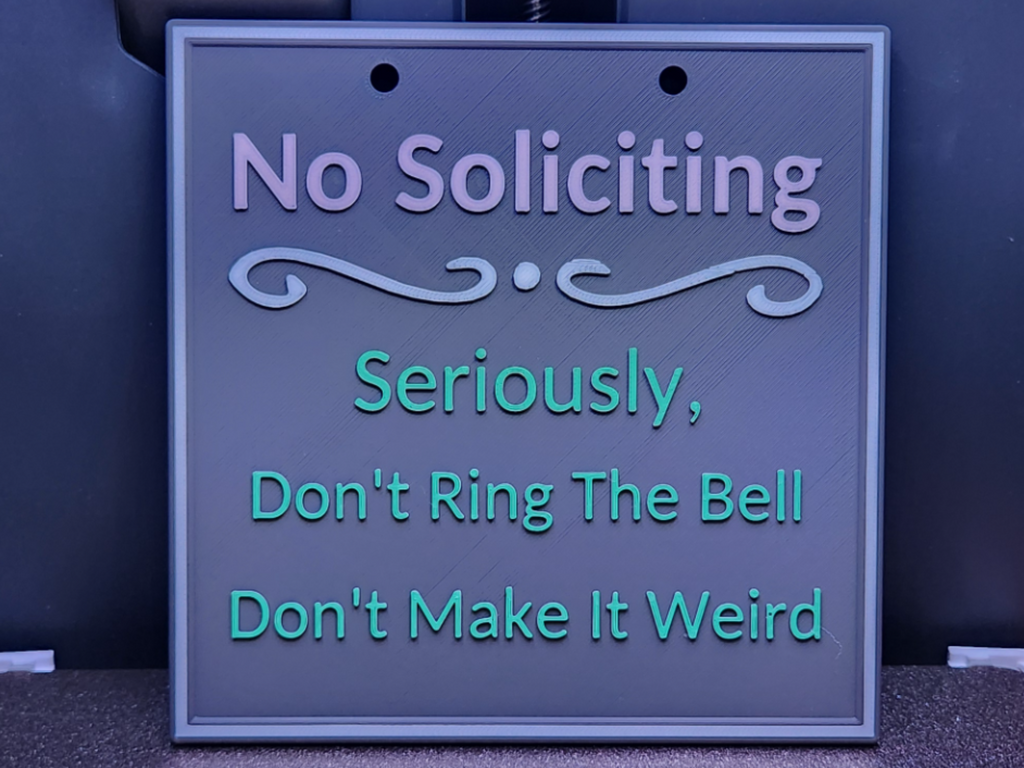 Don't Make It Weird (No Soliciting Sign)