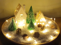 Cozy Christmas Tea Light Houses – Two Sizes