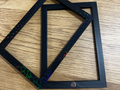 Picture frame with magnets