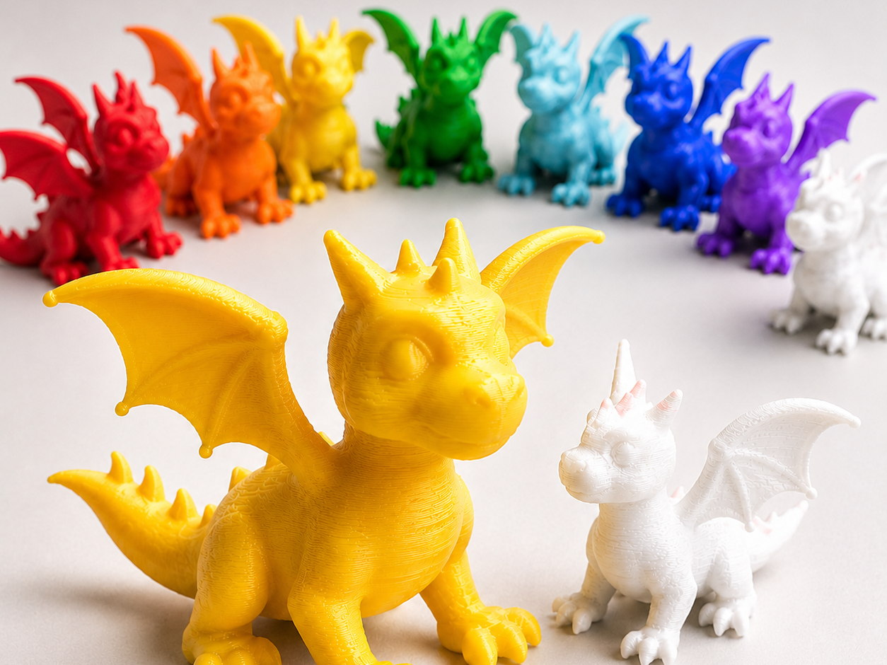 Beautiful Dragon Easy To Print Cute 3d