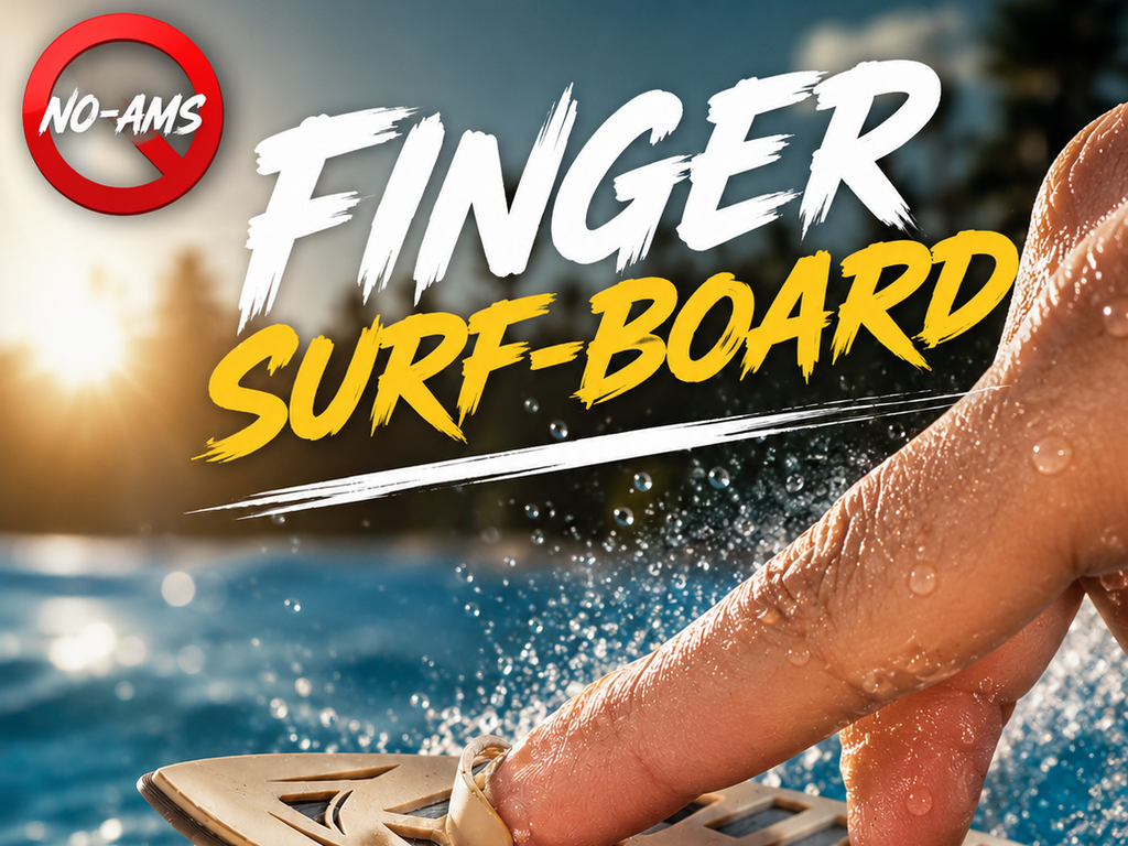 Finger Surf-board For Beach/Pool/Car