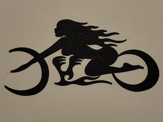hell biker wall art