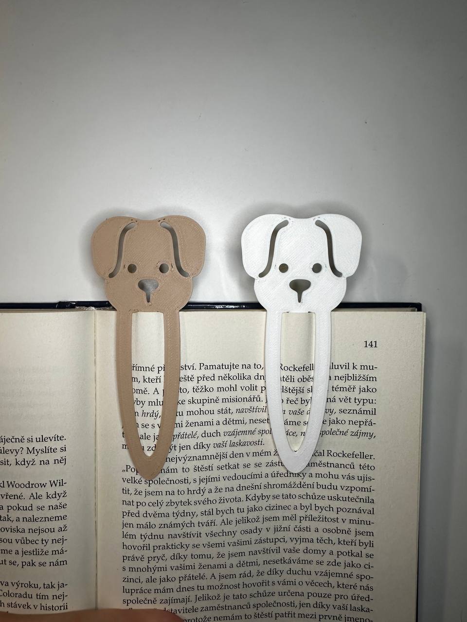Dog bookmark
