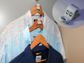 Connecting hooks for clothes hangers