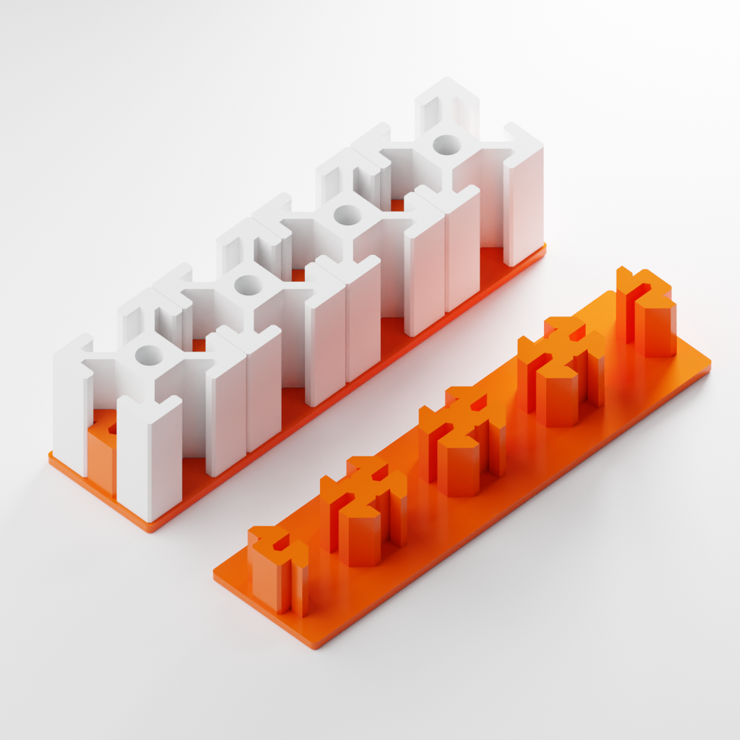 2020 Extrusion - 4x Parallel Connector Cap