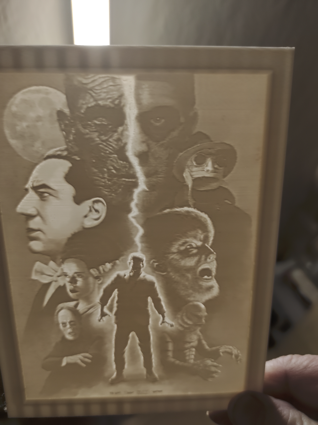 Universal Monsters Lithophane