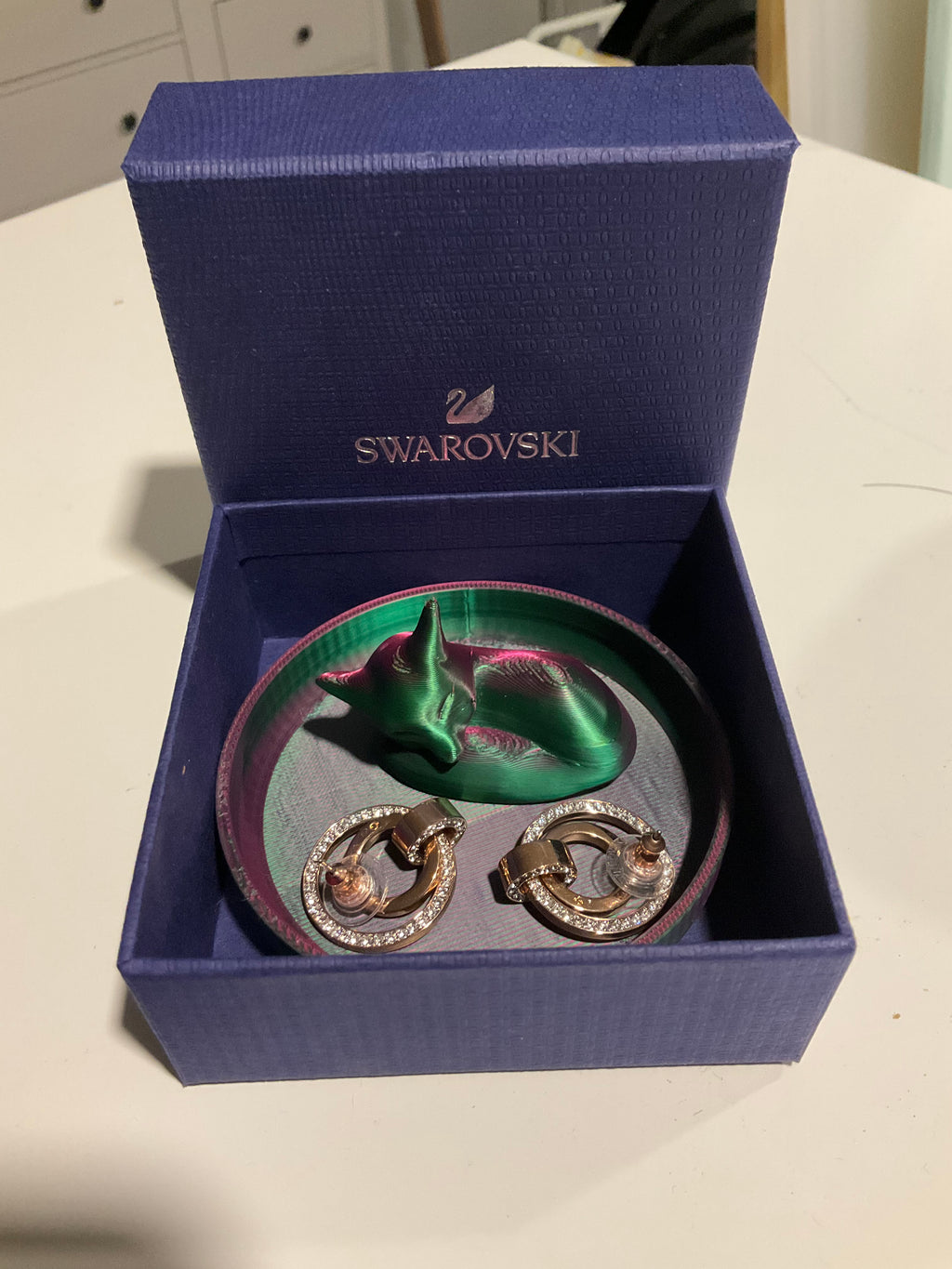 Sleepy Fox Ring Holder And Tray