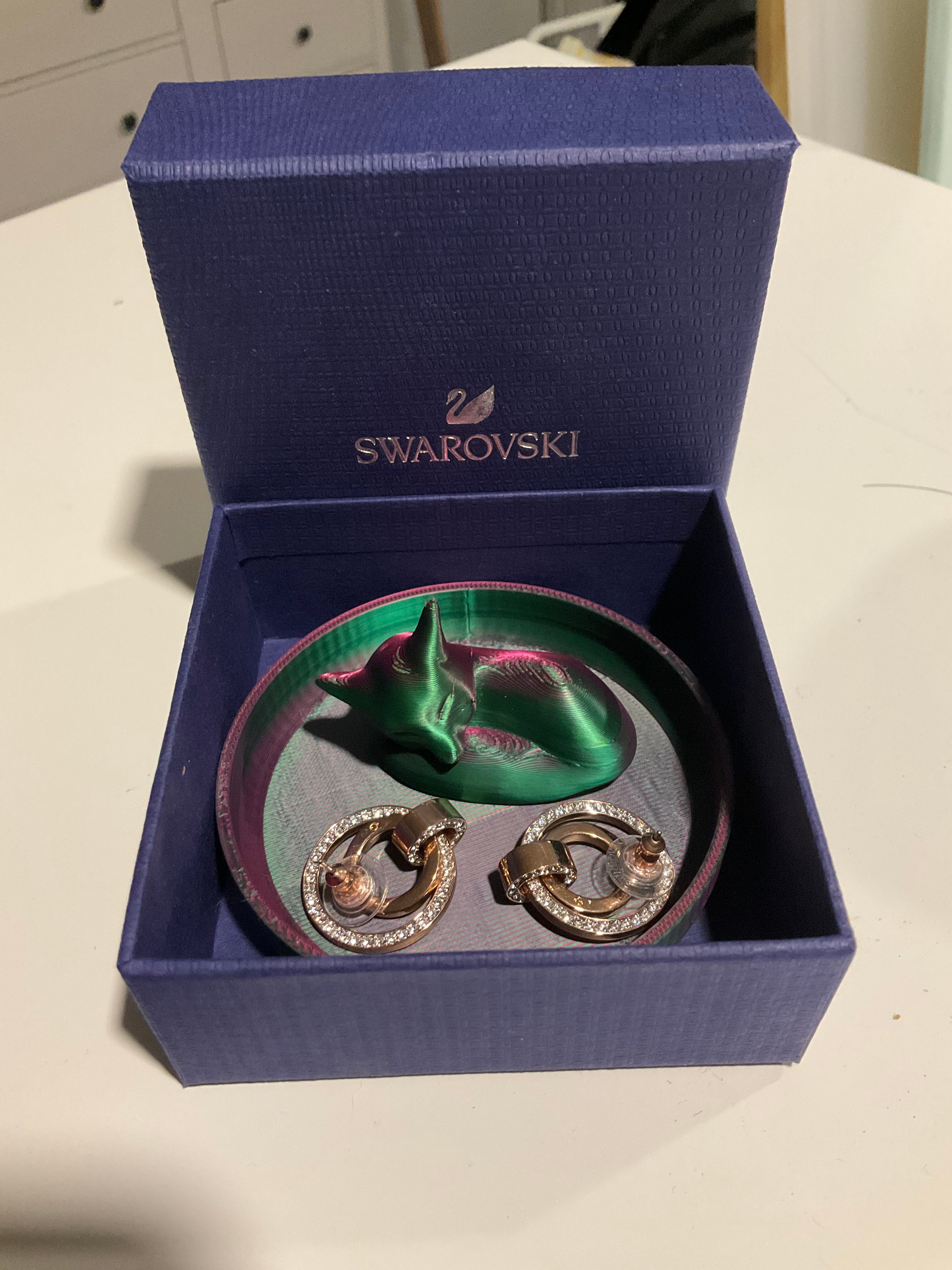 Sleepy Fox Ring Holder And Tray