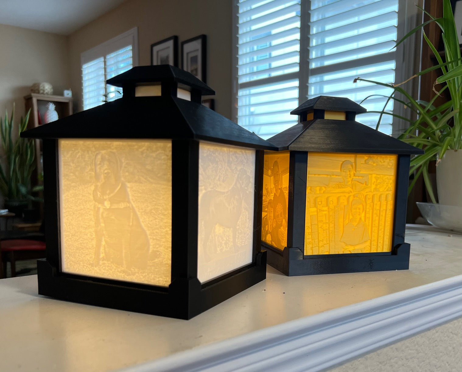 Lithophane Light Photo Box with AC plug and C7 LED bulb