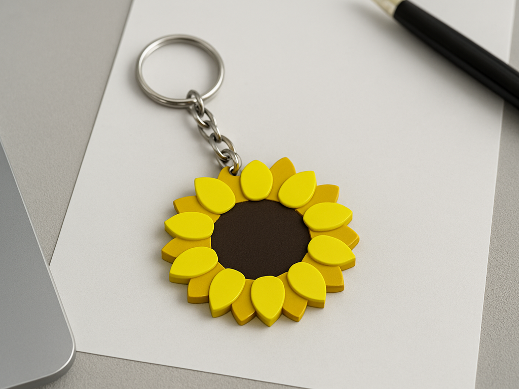Sunflower NFC Keychain