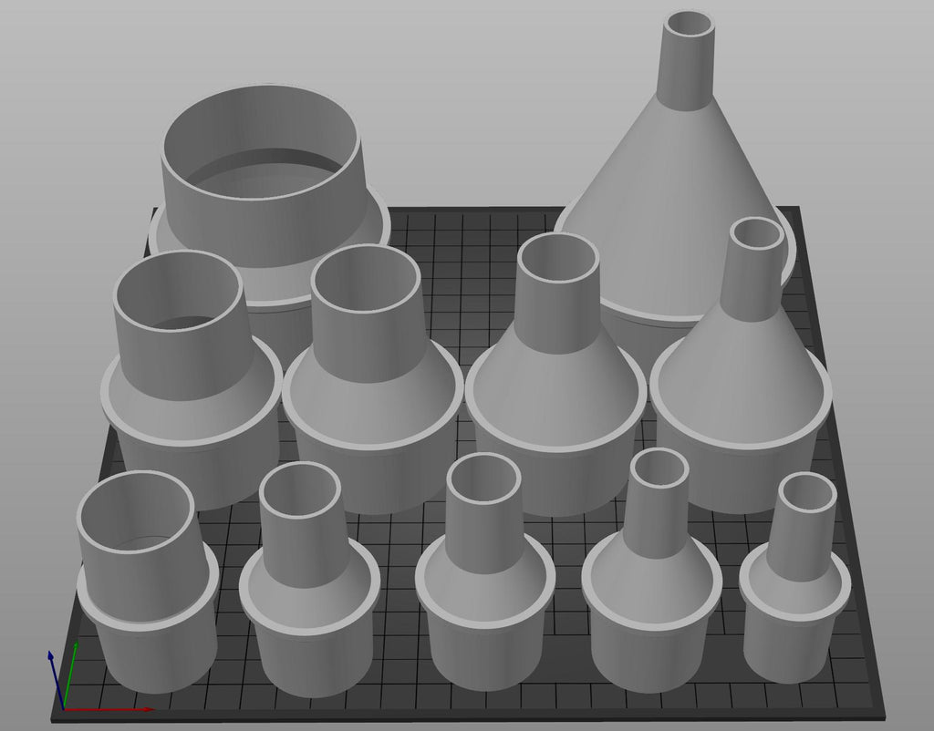 Vacuum hose adapters for all common sizes