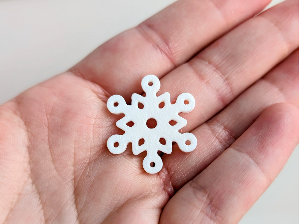 Tiny Snowflake, set of 30, Earrings, Keychains