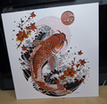 Koi Wave and Moon hueforge - A1 Mini Profile inc