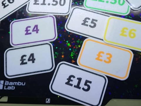 £ uk GBP price tags £1-£20