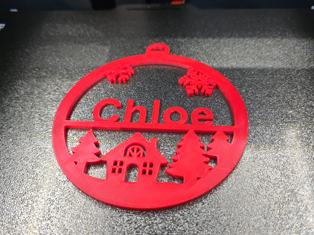 Ornament Christmas With name and House