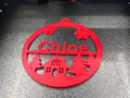 Ornament Christmas With name and House