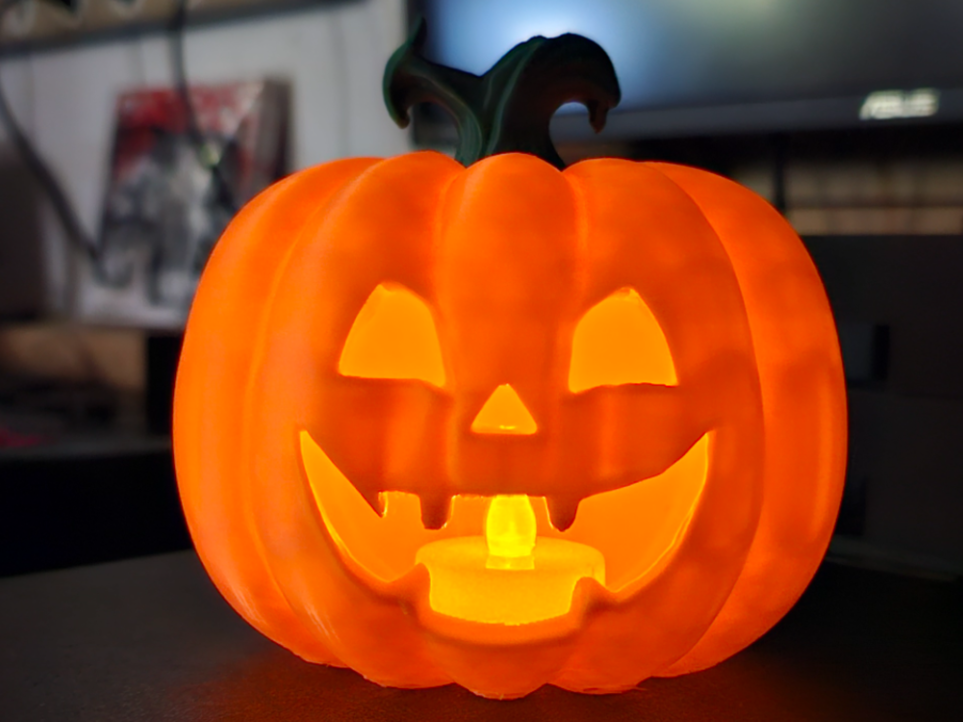 GrinseKürbis – Halloween Teelicht (Pumpkin)