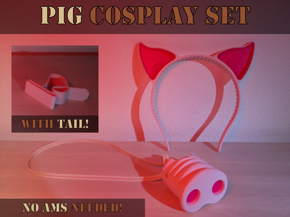 Pig cosplay set