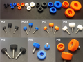 Knurled knobs for M2.5 to M8 internal hex screw