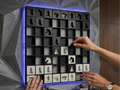 Wall mounted chessboard