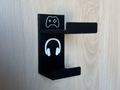 Wall-Mount Headphone & Controller Holder