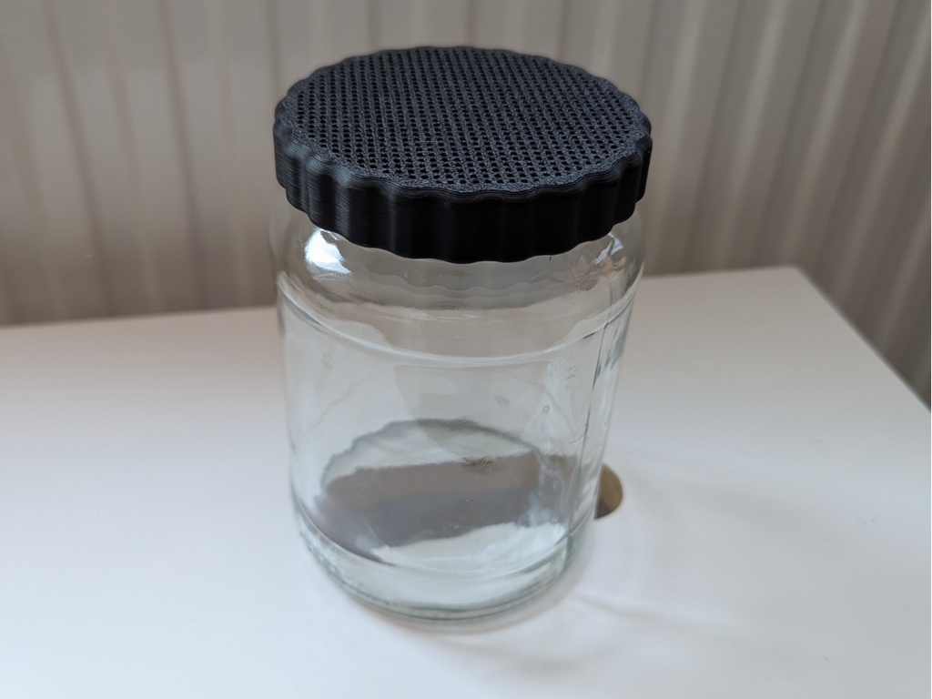 Sprouting lid for european (TO82) canning jars