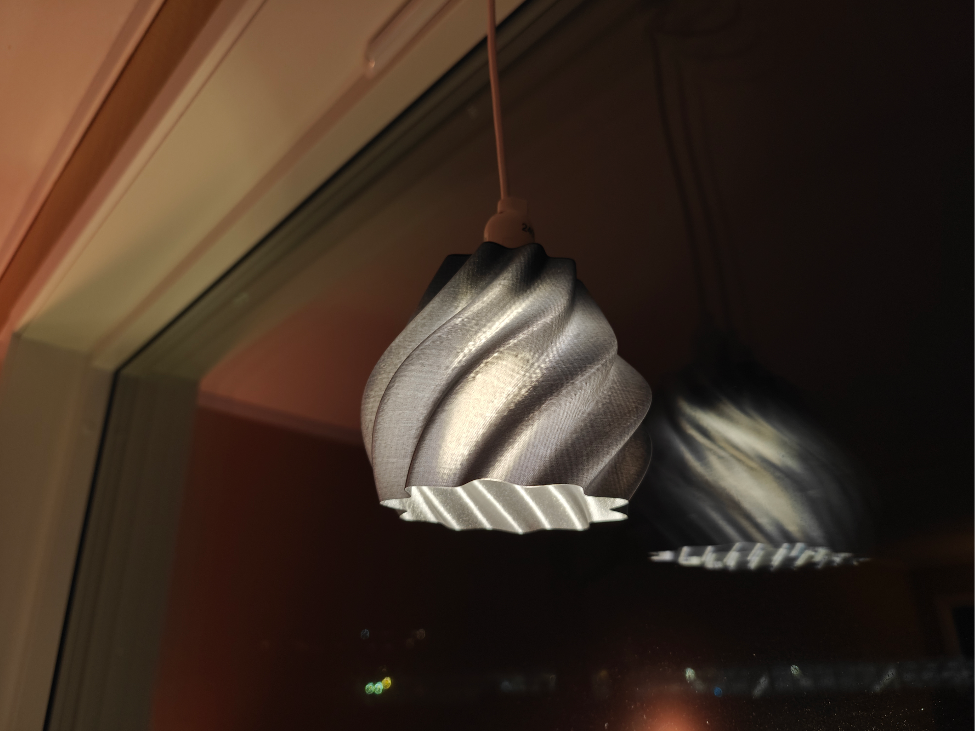 Lamp shade for spiral vase mode