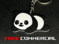 Cute panda keychain