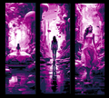 Set of 3 Bookmarks - Wonderful world of dreams and adventure - Hueforge