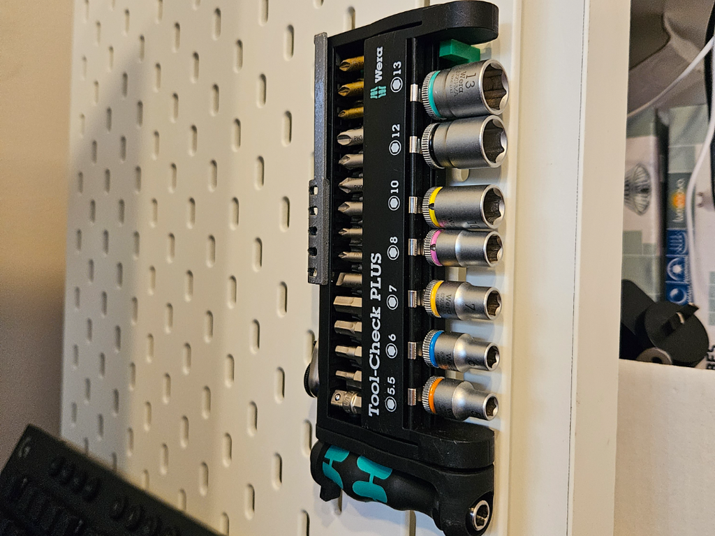 Ikea Skadis Pegboard - Wera Toolcheck Plus Hook