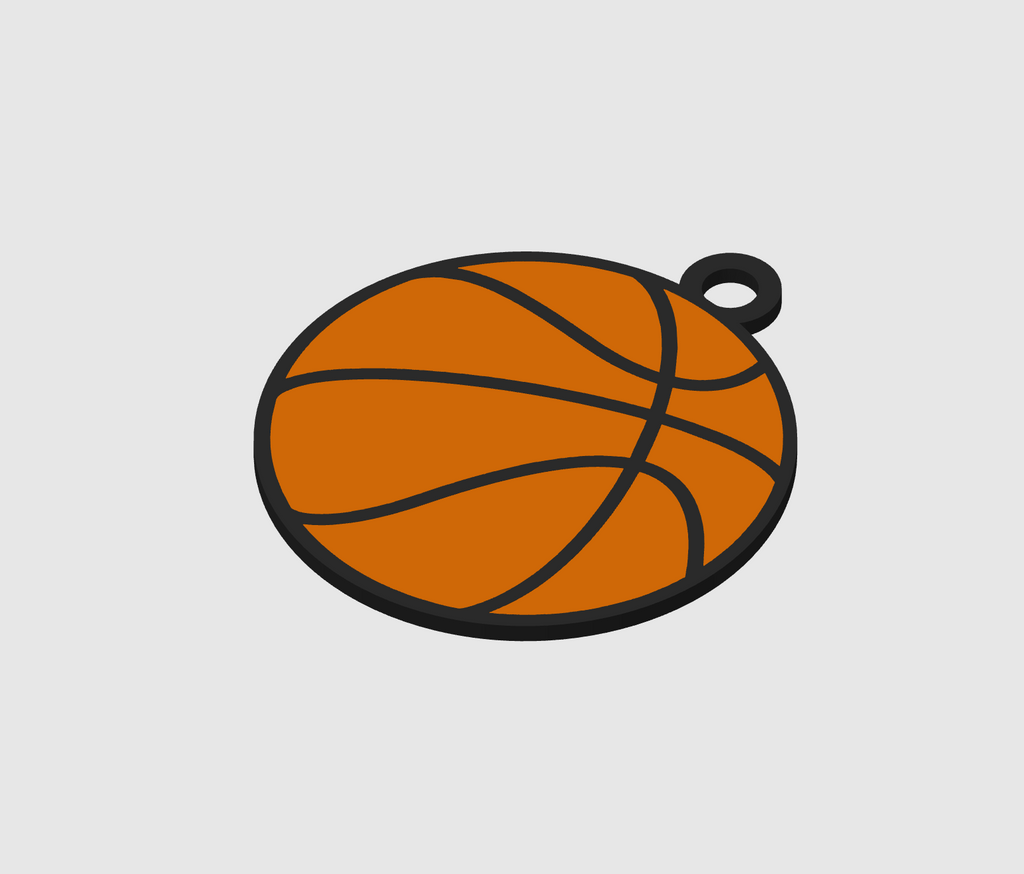 Basketball keychain (multicolor)