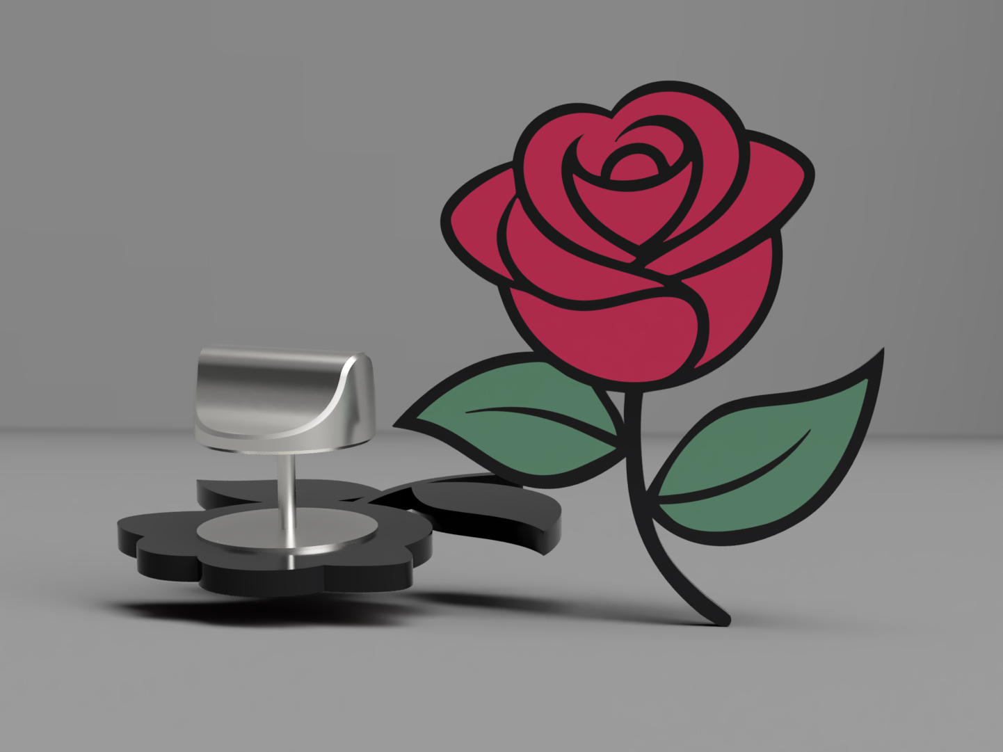 Rose Lapel Pin – Elegant Multicolor Brooch